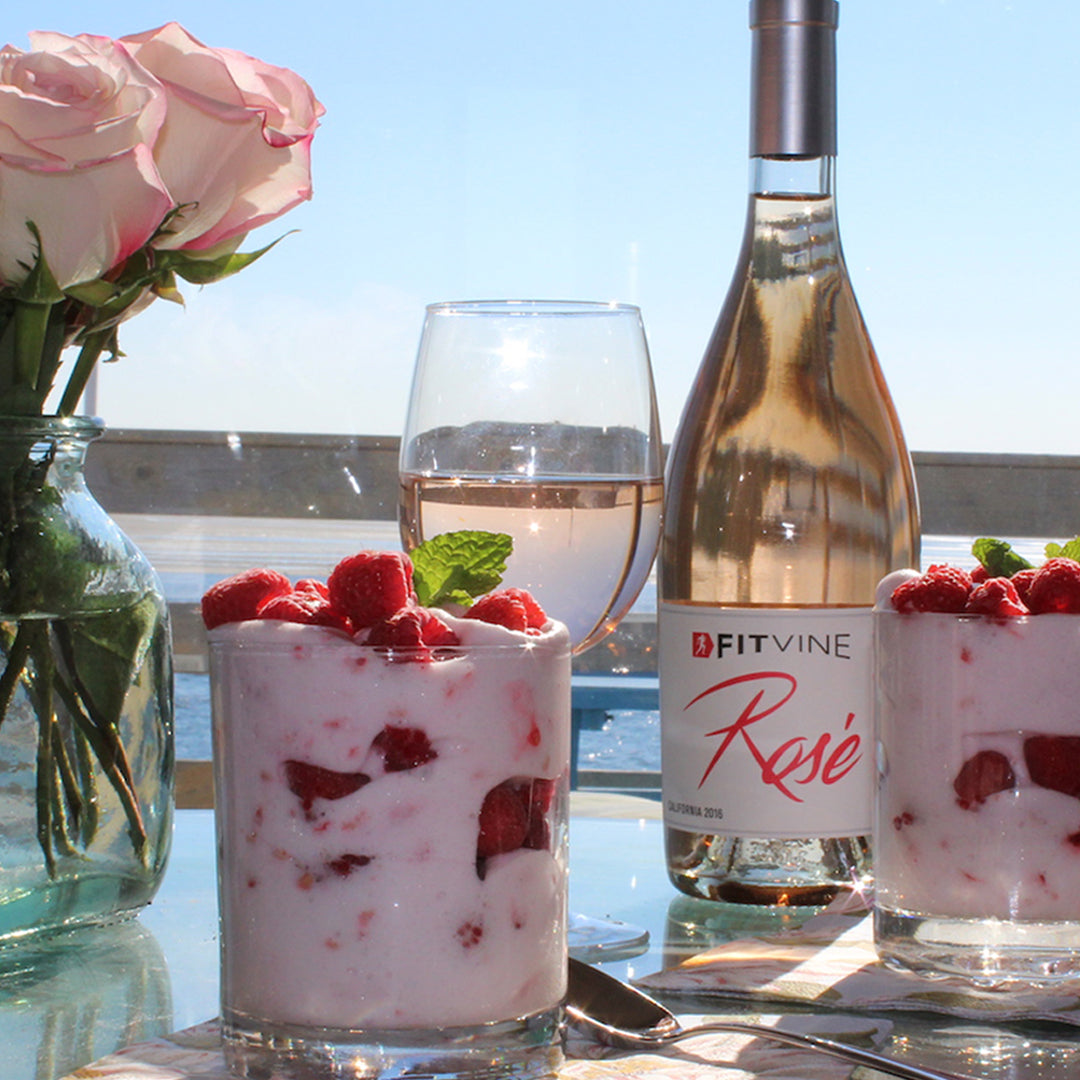 Vegan Rosé Raspberry Parfaits