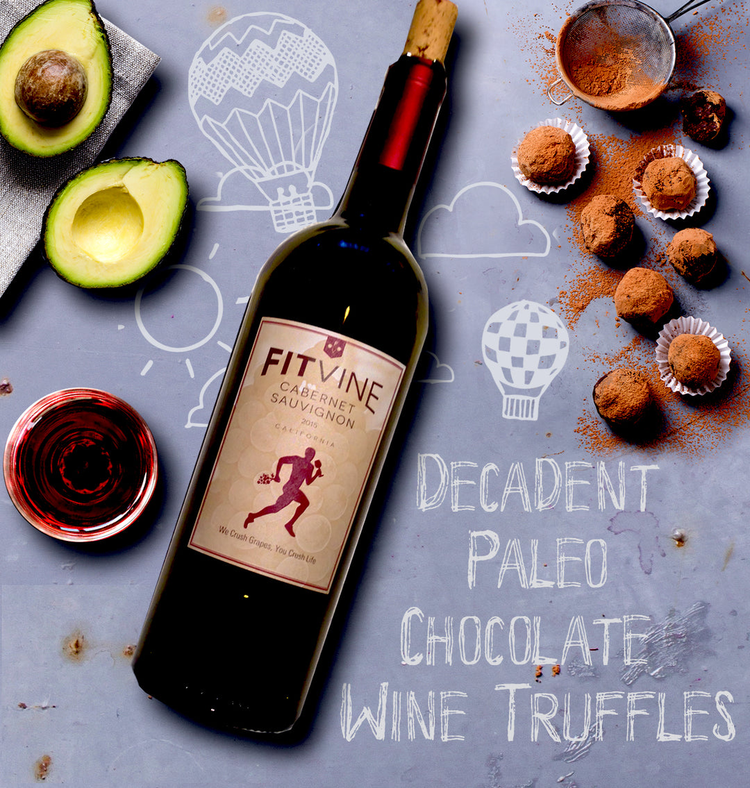 Decadent Paleo Chocolate Wine Truffles