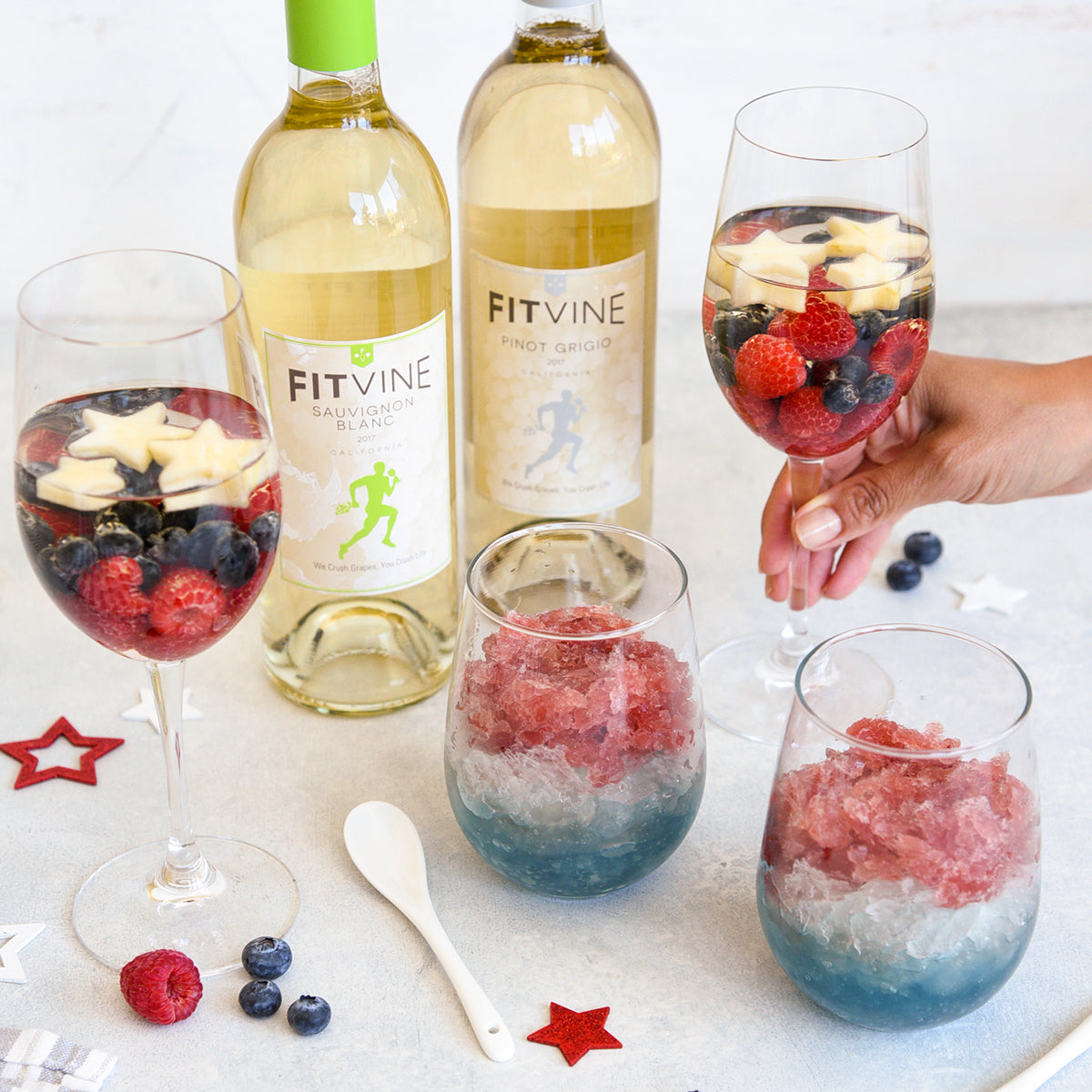 Festive Low Sugar Wine Cocktails for Memorial Day