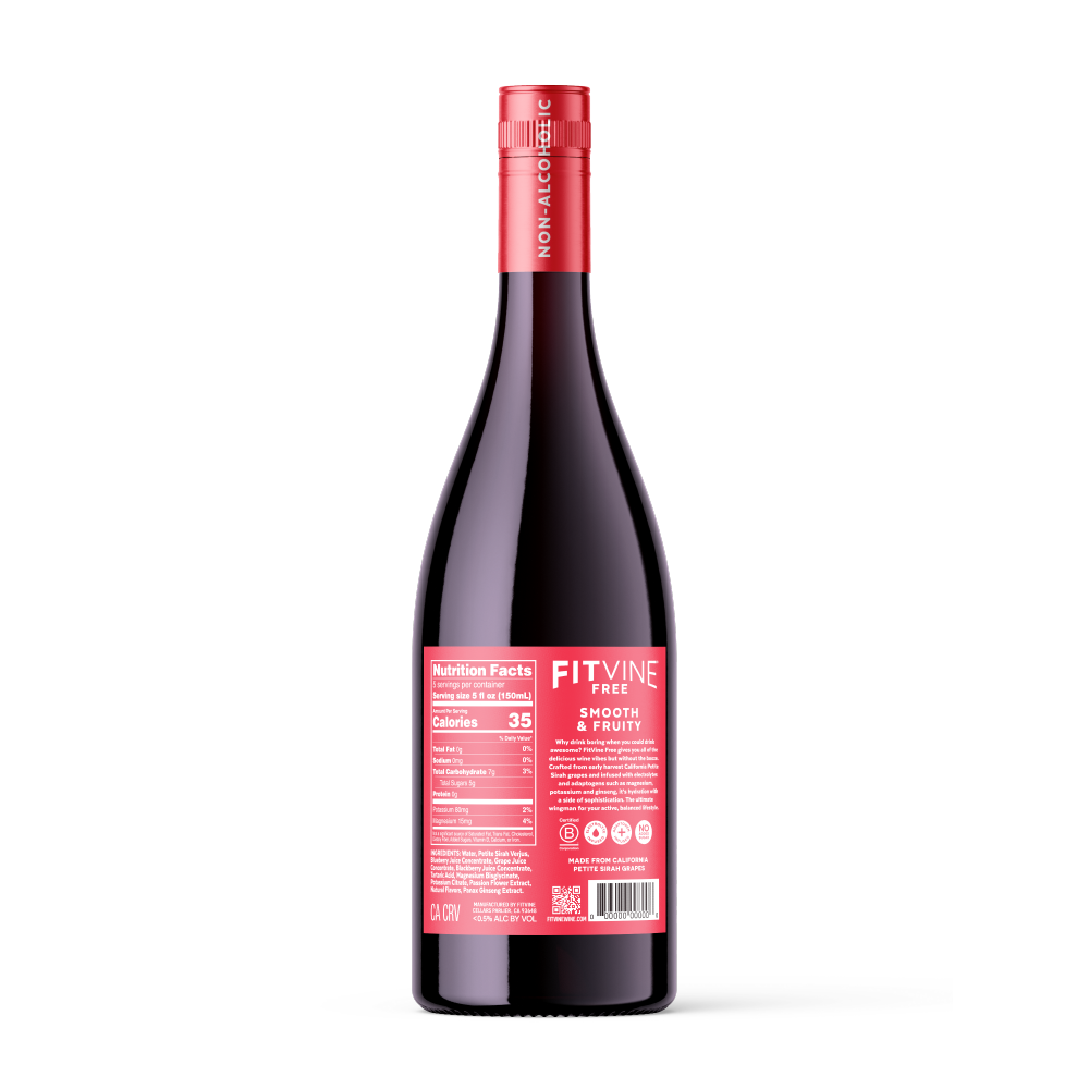 FitVine Free - Power Red Non-Alcoholic Wine