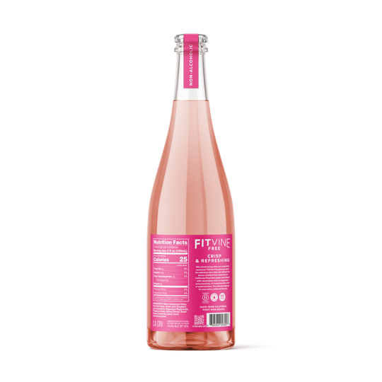 FitVine Free - Sparkling Rosé Non-Alcoholic Wine