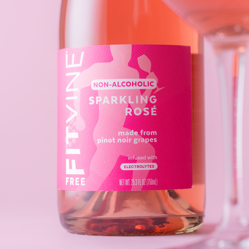 FitVine Free - Sparkling Rosé Non-Alcoholic Wine