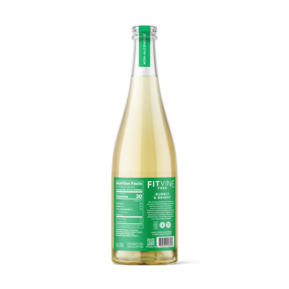 FitVine Free - Sparkling White Non-Alcoholic Wine
